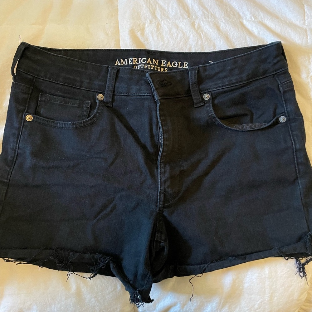 American Eagle Black Jean Shorts